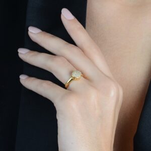 Anel  Chuveirinho Cravejado