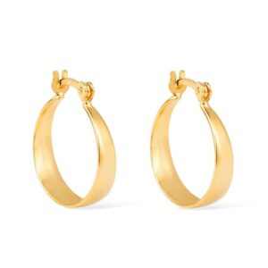 Brinco de Argola Média Lisa Chapada