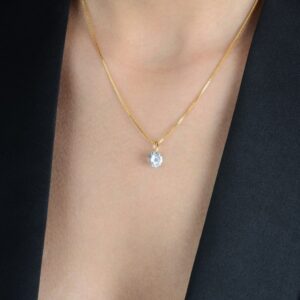 Colar Ponto de Luz em Zircônia