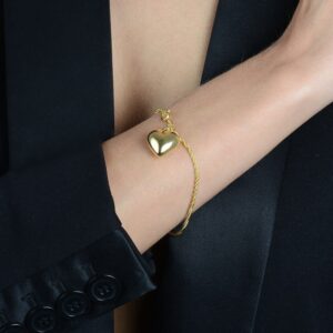 Pulseira  de Cordão Baiano com Coração