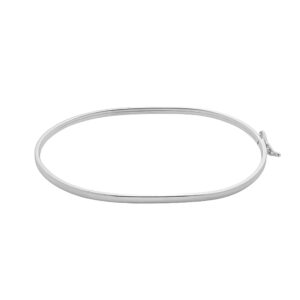 Bracelete Oval em Prata 925