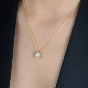 Colar Dourado de Gota